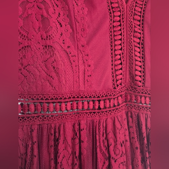 Burgandy Maxi Dress - Picture 4 of 4